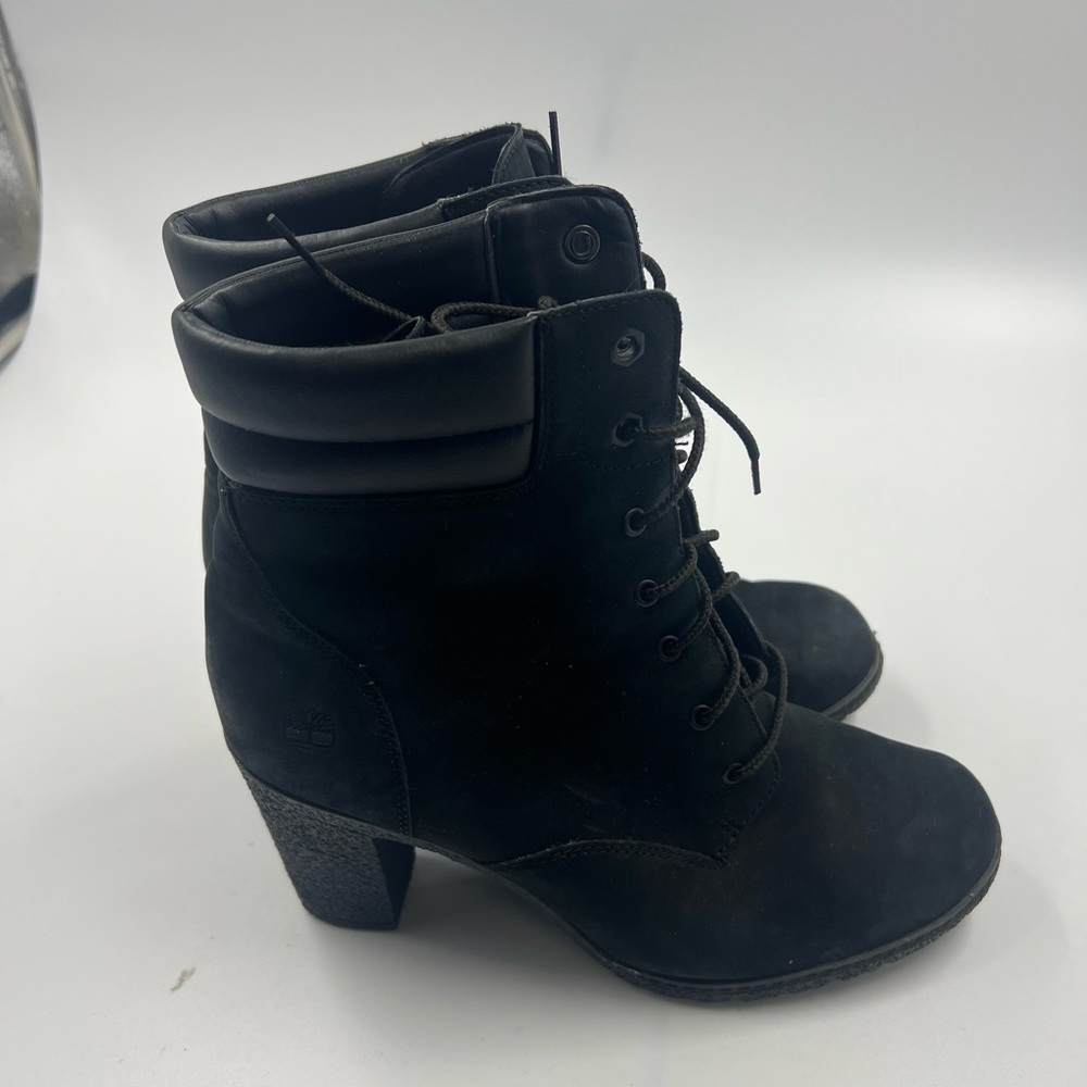 Timberland Heeled Tillson Boots Size 10 Black